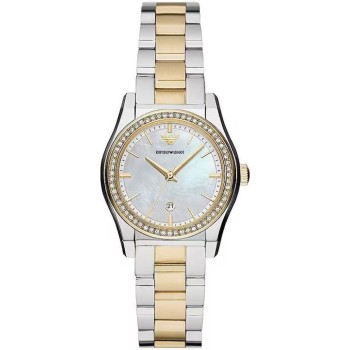EMPORIO ARMANI Federica AR11559 Γυναικείο Ρολόι Mother of Pearl Ατσάλι