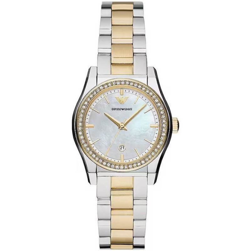 EMPORIO ARMANI Federica AR11559 Γυναικείο Ρολόι Mother of Pearl Ατσάλι