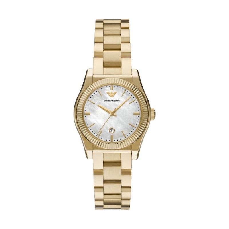 EMPORIO ARMANI Federica AR11657 Γυναικείο Ρολόι Χρονογράφος Χρυσό