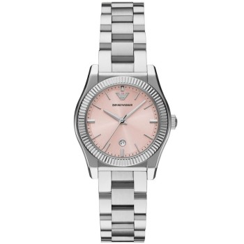 EMPORIO ARMANI Federica AR11658 Γυναικείο Ρολόι Χρονογράφος Ασημί