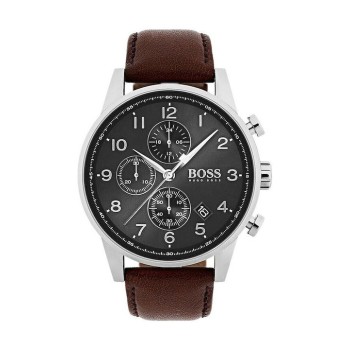 HUGO BOSS Navigator 1513494 Ανδρικό Ρολόι Δερμάτινο Λουράκι
