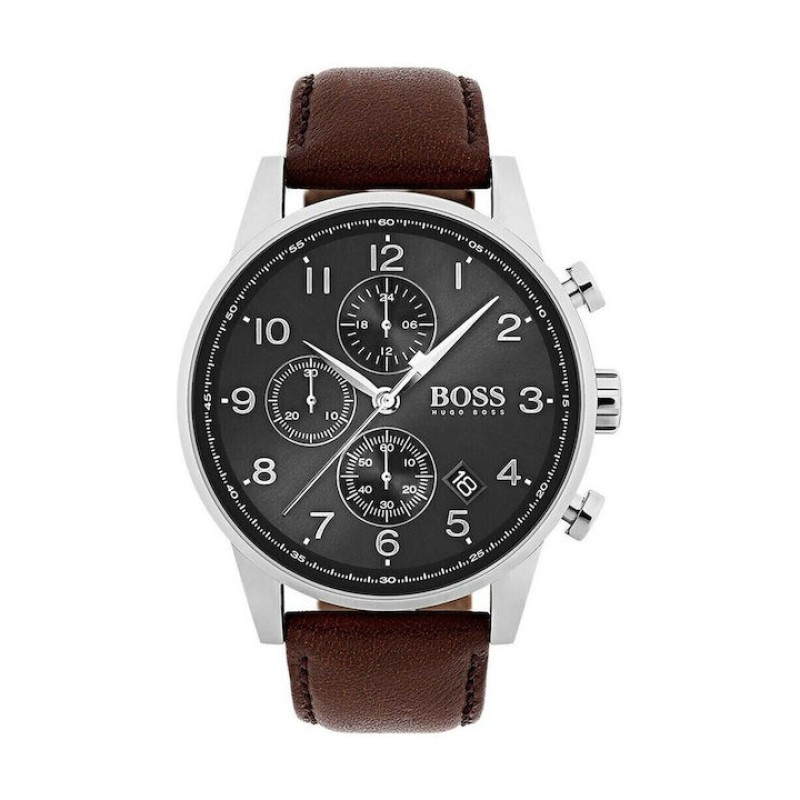 HUGO BOSS Navigator 1513494 Ανδρικό Ρολόι Δερμάτινο Λουράκι