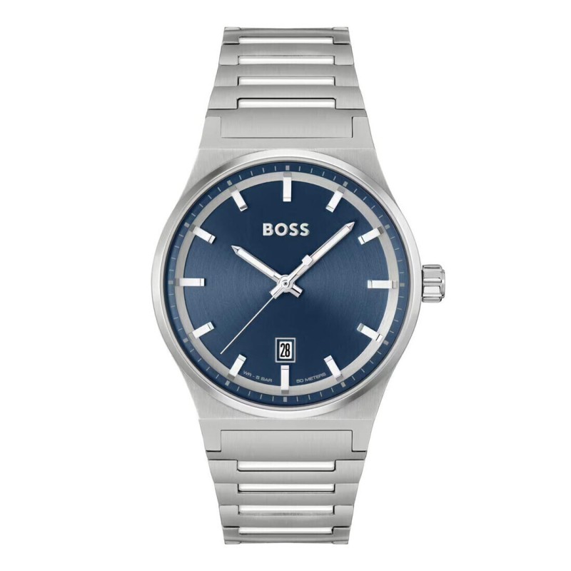 HUGO BOSS Candor 1514076 Ανδρικό Ρολόι Ασημί Ατσάλινο Μπρασελέ