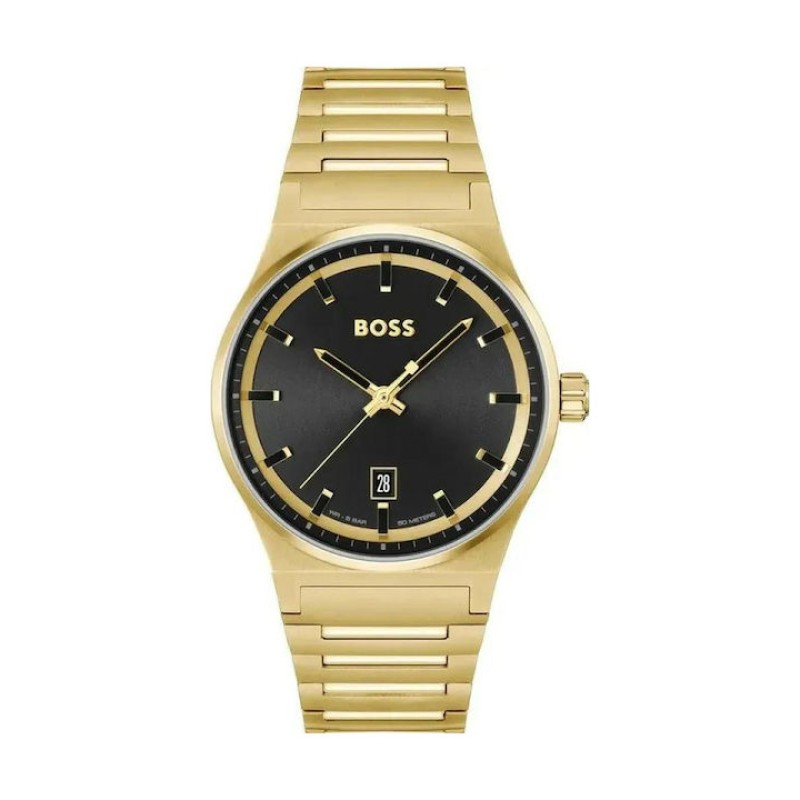 HUGO BOSS Candor 1514077 Ανδρικό Ρολόι Χρονογράφος Χρυσό Ατσάλι