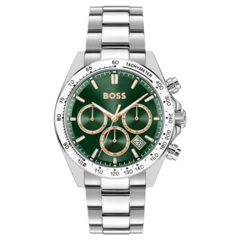 HUGO BOSS Hero 2.0 1514268 Ανδρικό Ρολόι Χρονογράφος Πράσινο Ατσάλι