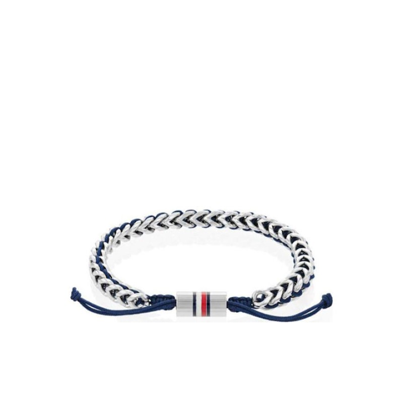 Tommy Hilfiger 2790511 Ανδρικό Βραχιόλι Κορδονι & Ατσάλι