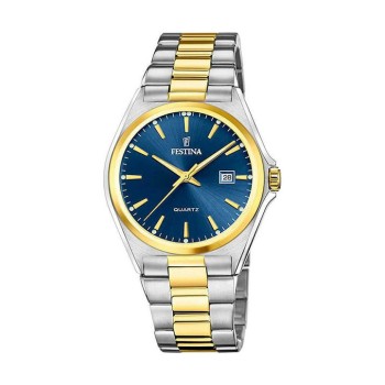 FESTINA Chronograph F20554/4 Ανδρικό Ρολόι Χρονογράφος Δερμάτινο Λουράκι