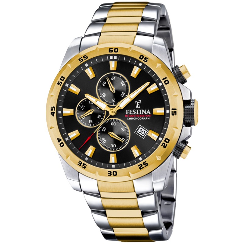 FESTINA Chrono Sport F20562/4 Ανδρικό Ρολόι Χρονογράφος Μαύρο