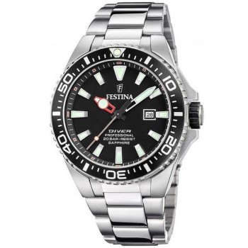 FESTINA Diver Professional F20663/3 Ανδρικό Ρολόι Καταδυτικό Ασημί