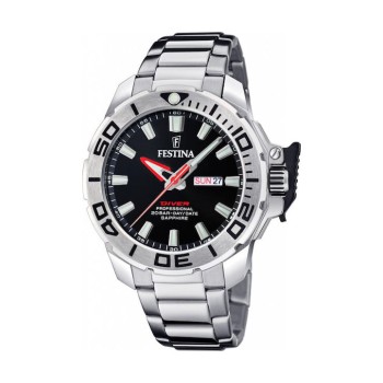FESTINA Diver Professional F20665/4 Ανδρικό Ρολόι Καταδυτικό Μαύρο + Δώρο Λουράκι
