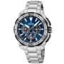 FESTINA Bike Diver F20724/2 Ανδρικό Ρολόι Χρονογράφος Μπλε Μπρασελέ