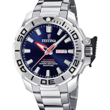 FESTINA Diver Professional F20665/1 Ανδρικό Ρολόι Καουτσούκ Λουράκι