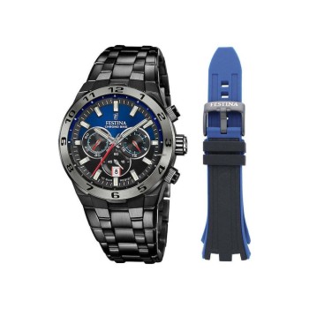 FESTINA Diver / Sport F20673/1 Ανδρικό Ρολόι Χρονογράφος Ατσάλινο Μπρασελέ