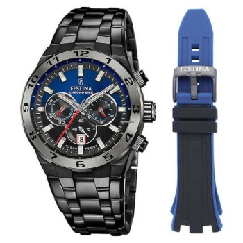 FESTINA Diver / Sport F20673/1 Ανδρικό Ρολόι Χρονογράφος Ατσάλινο Μπρασελέ
