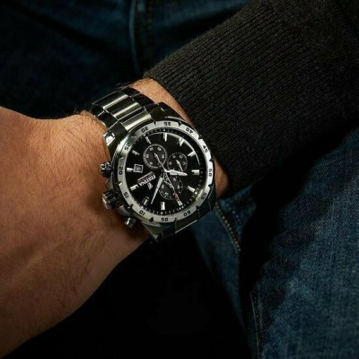 Festina F20463/4 Chronograph  Ανδρικό Ρολόι  με Ασημί Μπρασελέ