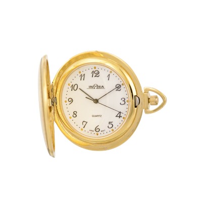 INΩRA Quartz Gold Metal Pocket Watch PI569