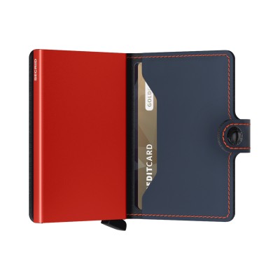 Πορτοφόλι Secrid Miniwallet Matte Nightblue & Orange