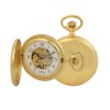 INΩRA Clockwork Mechanism Gold Metal Pocket Watch PI707