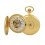 INΩRA Clockwork Mechanism Gold Metal Pocket Watch PI707