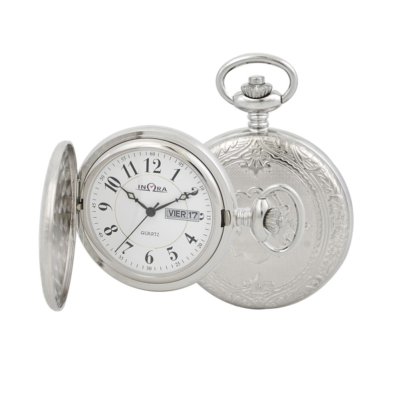 INΩRA Quartz Gold Metal Pocket Watch PI123