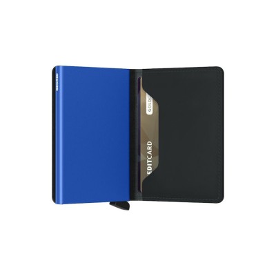 Πορτοφόλι Secrid Miniwallet Matte Black & Blue