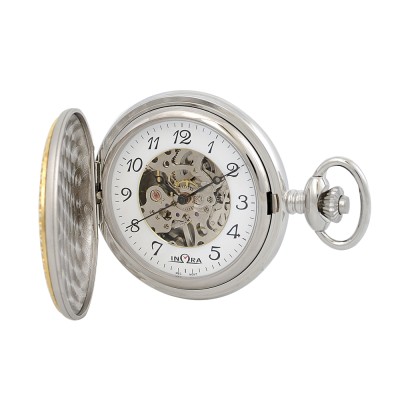 INΩRA Quartz Gold Metal Pocket Watch PI123