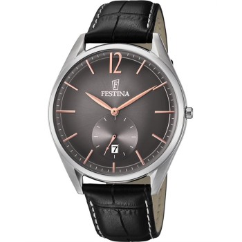 FESTINA Black Leather Chronograph F6857_6
