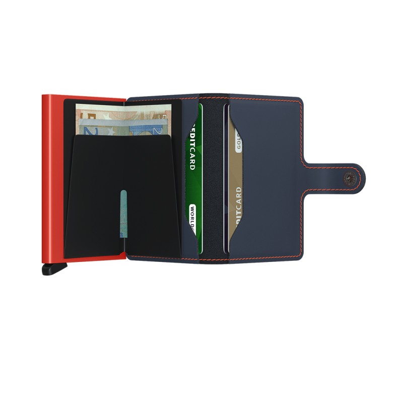Πορτοφόλι Secrid Miniwallet Matte Nightblue & Orange