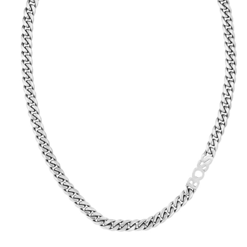 HUGO BOSS 1580769 Ανδρικό Κολιέ Ατσάλι Ασημί