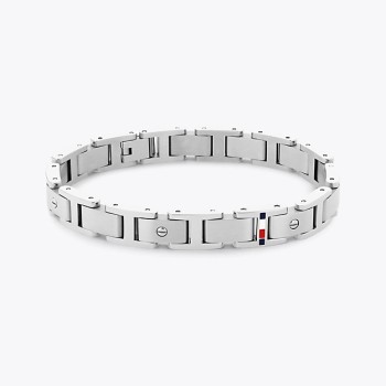 TOMMY HILFIGER Screws 2790393 Ανδρικό Βραχιόλι Ατσάλι Ασημί