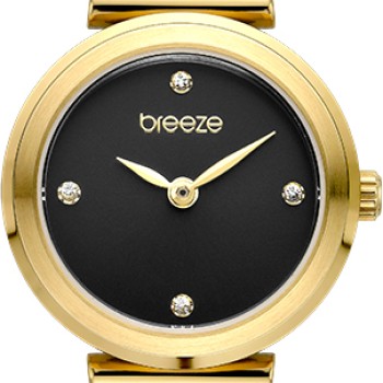 BREEZE Cascadia 212641.2 Γυναικείο Ρολόι Ασημί Μπρασελέ Λευκό Καντράν