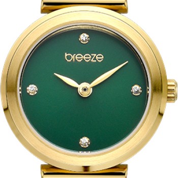 BREEZE Cascadia 212641.7 Γυναικείο Ρολόι Χρυσό Μπρασελέ Μπλε Καντράν