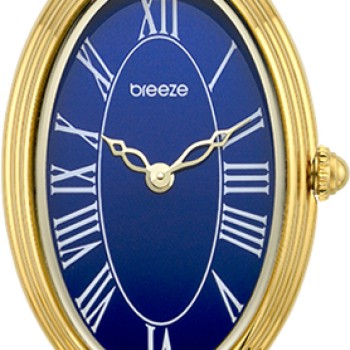 BREEZE Allegria 213041.3 Γυναικείο Ρολόι Χρυσό Μπρασελέ Μπλε Καντράν