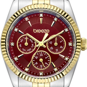 BREEZE Allure 713051.5 Γυναικείο Ρολόι Ασημί Μπρασελέ Ζιργκόν Πέτρες