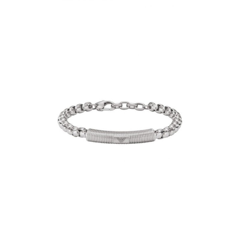 Emporio Armani EGS2940040 Ανδρικό Βραχιόλι ID Ατσάλι