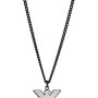 EMPORIO ARMANI EGS2994040 Ανδρικό Κολιέ Μαύρη Αλυσίδα Ατσάλι