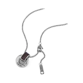 EMPORIO ARMANI EGS3134040 Ανδρικό Κολιέ Ασημί Αλυσίδα Ατσάλι