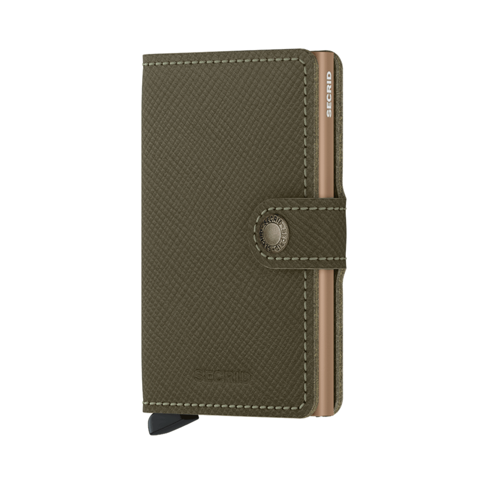 Πορτοφόλι Secrid Miniwallet Saffiano Olive