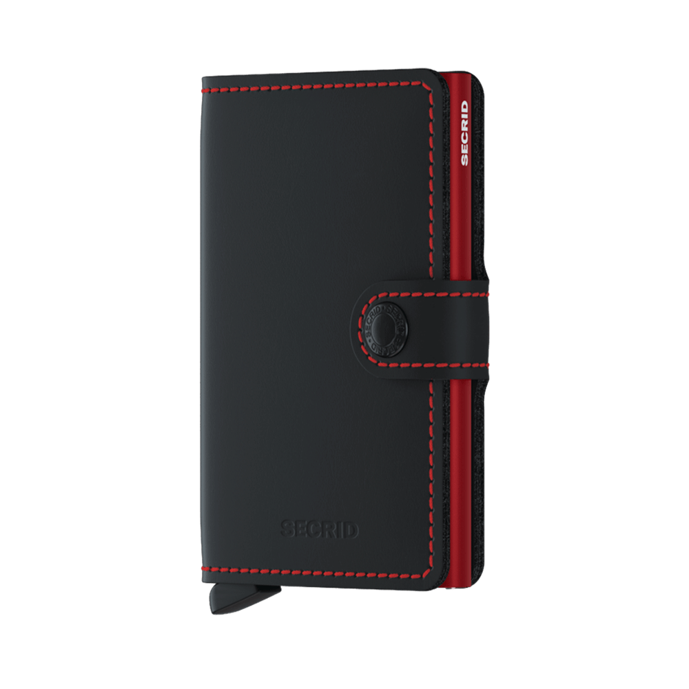 Πορτοφόλι Secrid Miniwallet Matte Black & Red