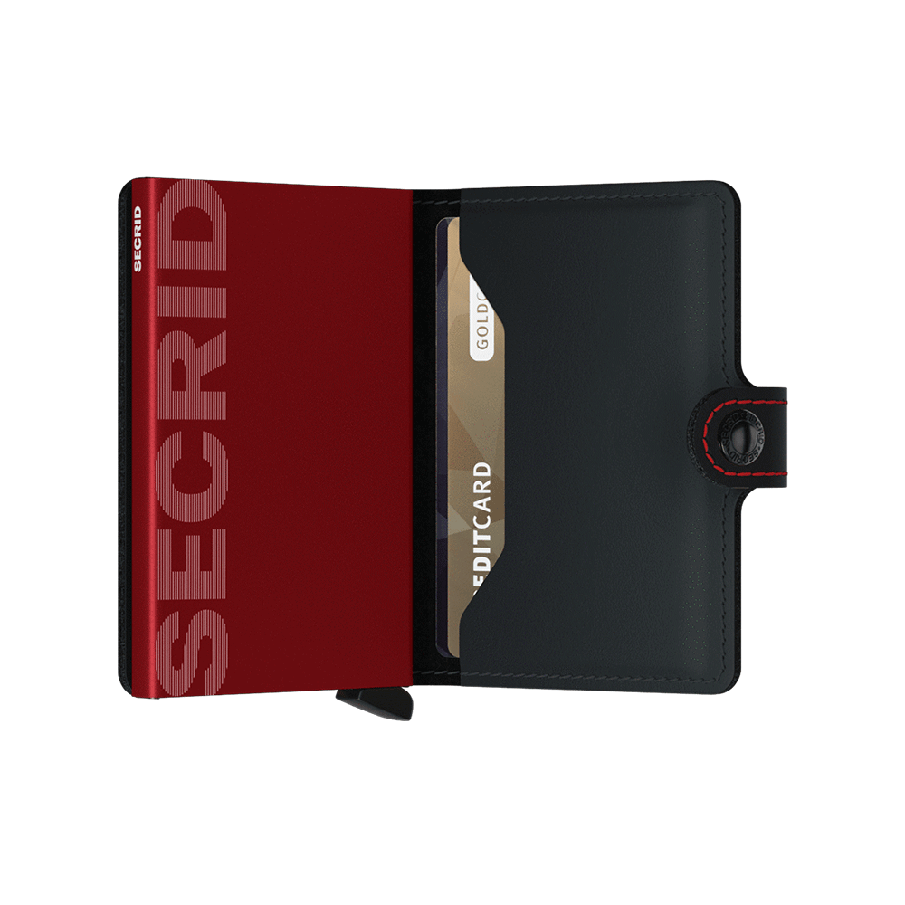 Πορτοφόλι Secrid Miniwallet Matte Black & Red