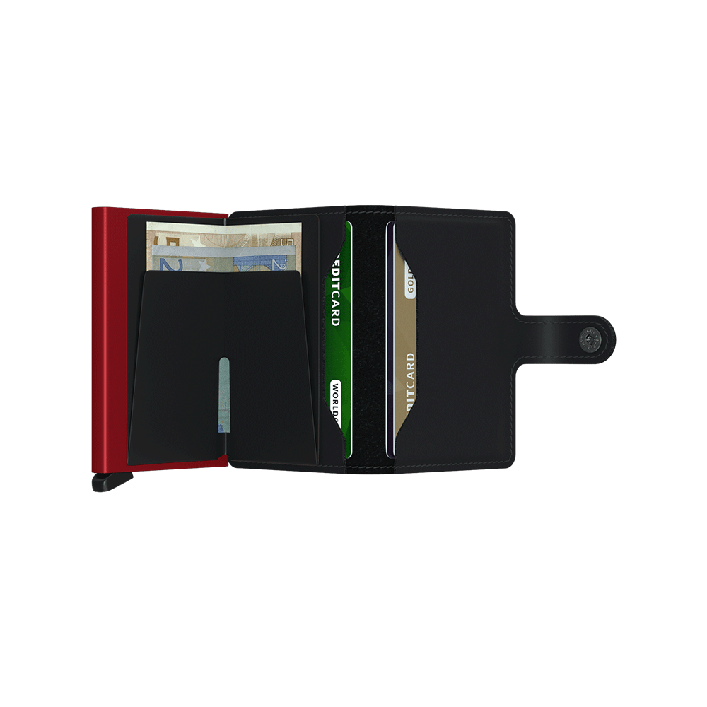 Πορτοφόλι Secrid Miniwallet Matte Black & Red