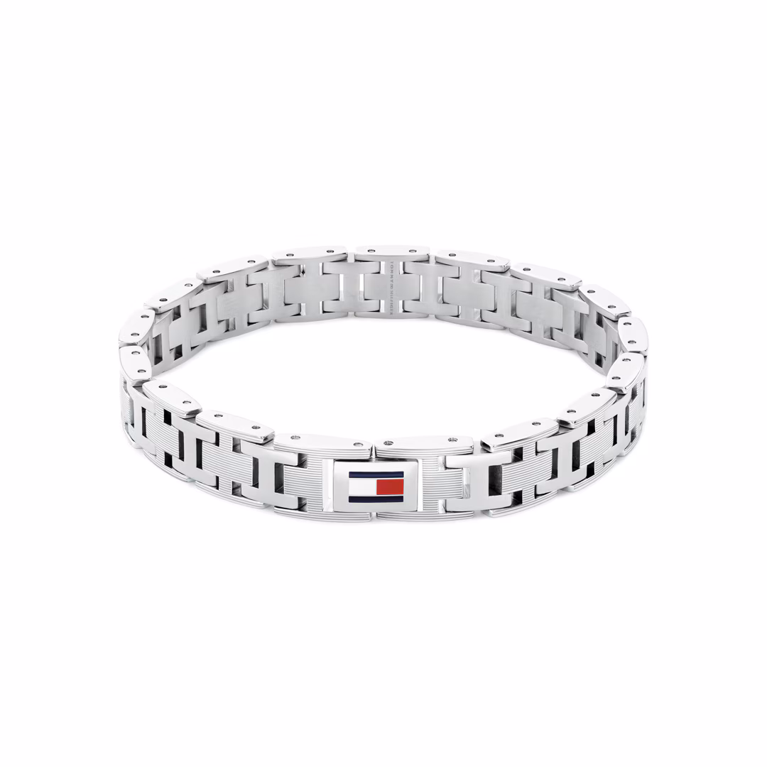 TOMMY HILFIGER H-Link 2790682 Ανδρικό Βραχιόλι Ατσάλι Ασημί