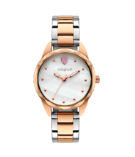 Γυναικείο ρολόι VOGUE της σειράς Cuore με κωδικό 610471, από ανοξείδωτο ατσάλι φτιαγμένη η κάσα του, όπως και το μπρασελέ του.